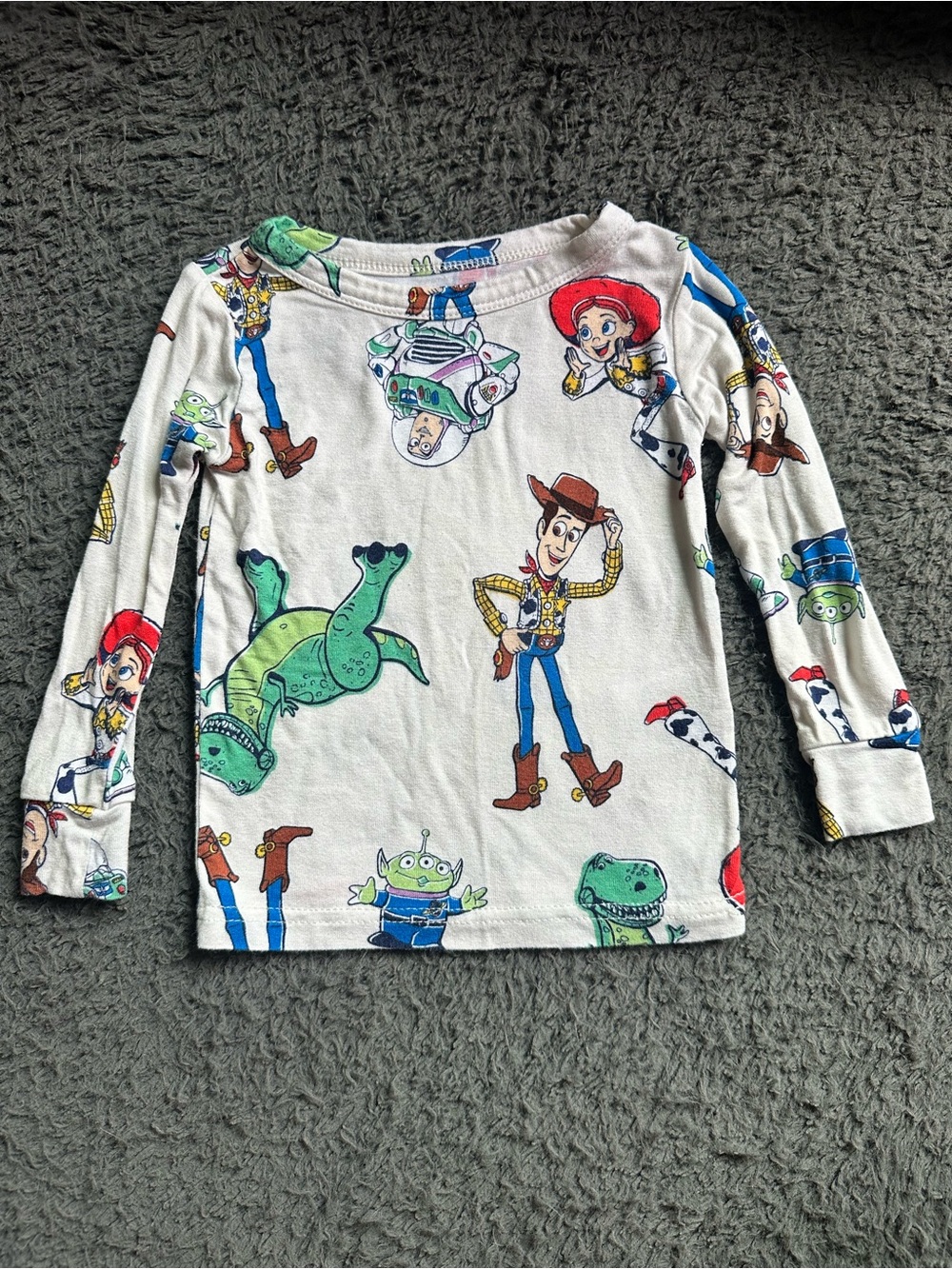 Disney Toy Story Children’s Soft Colorful Pajama Top Size 12m